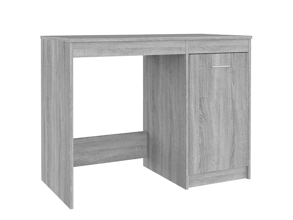 Escritorio de madera contrachapada gris Sonoma 100x50x76 cm