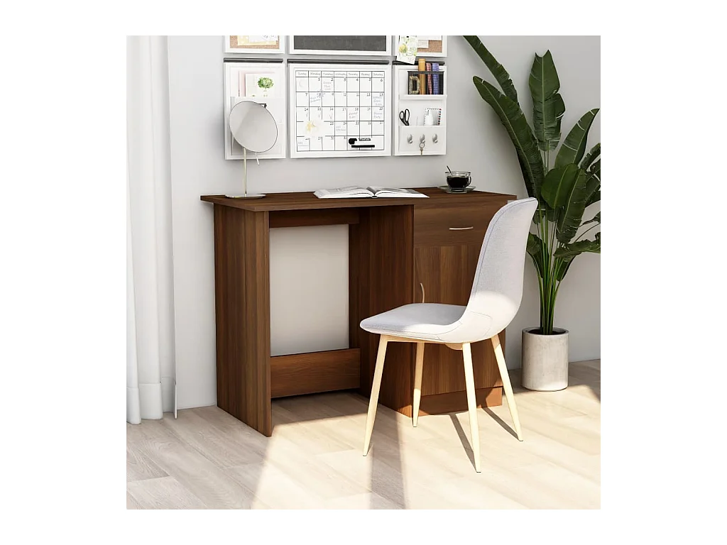 Bureau Chêne marron 100x50x76 cm Bois d'ingénierie