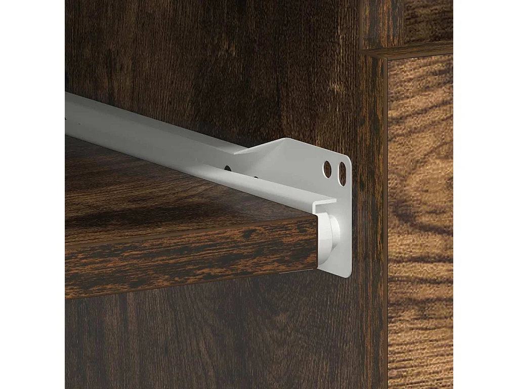 Scrivania Rovere Fumo 90x45x76 cm in Legno Multistrato