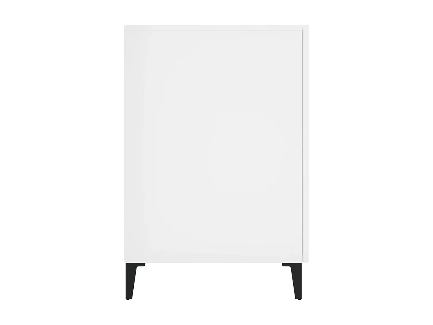 Bureau 140x50x75 cm bewerkt hout hoogglans wit