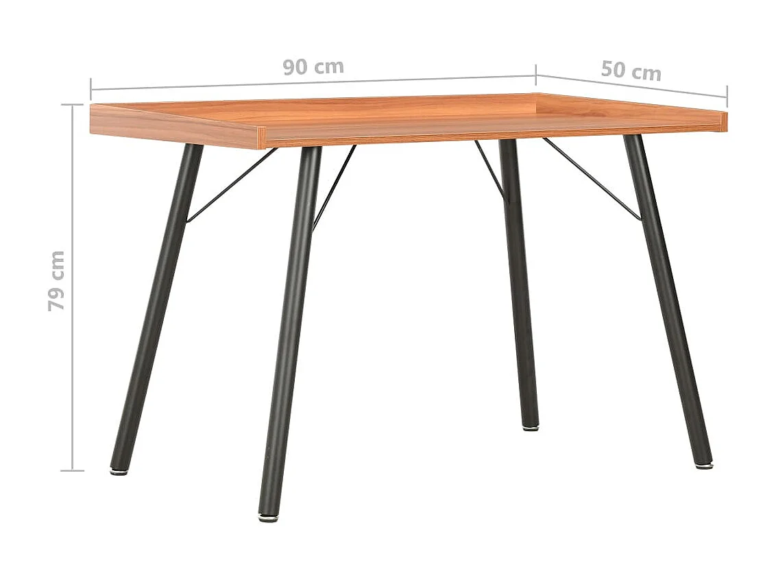 Bureau 90x50x79 cm bruin