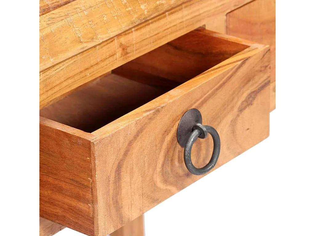 Schrijftafel 90x40x107cm massief acaciahout