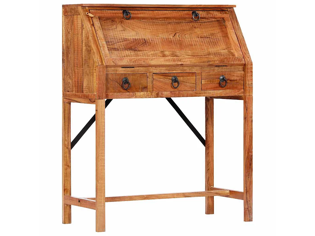 Bureau 90x40x107 cm Bois d'acacia massif