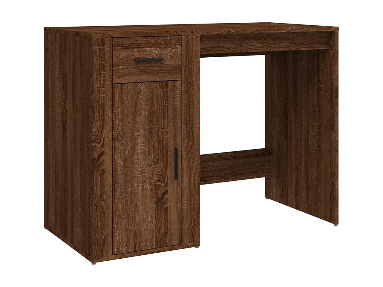 Bureau 100x49x75 cm bewerkt hout bruin eikenkleur