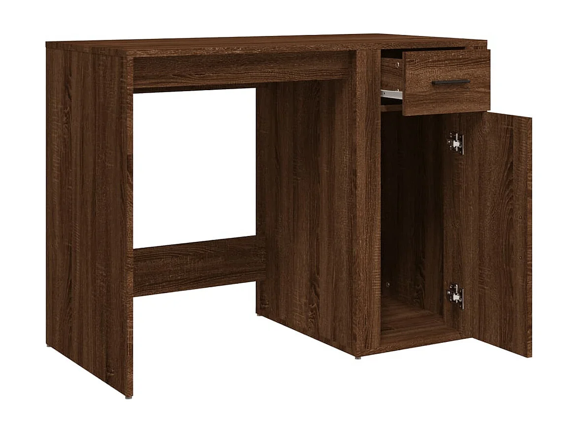 Bureau Chêne marron 100x49x75 cm Bois d'ingénierie