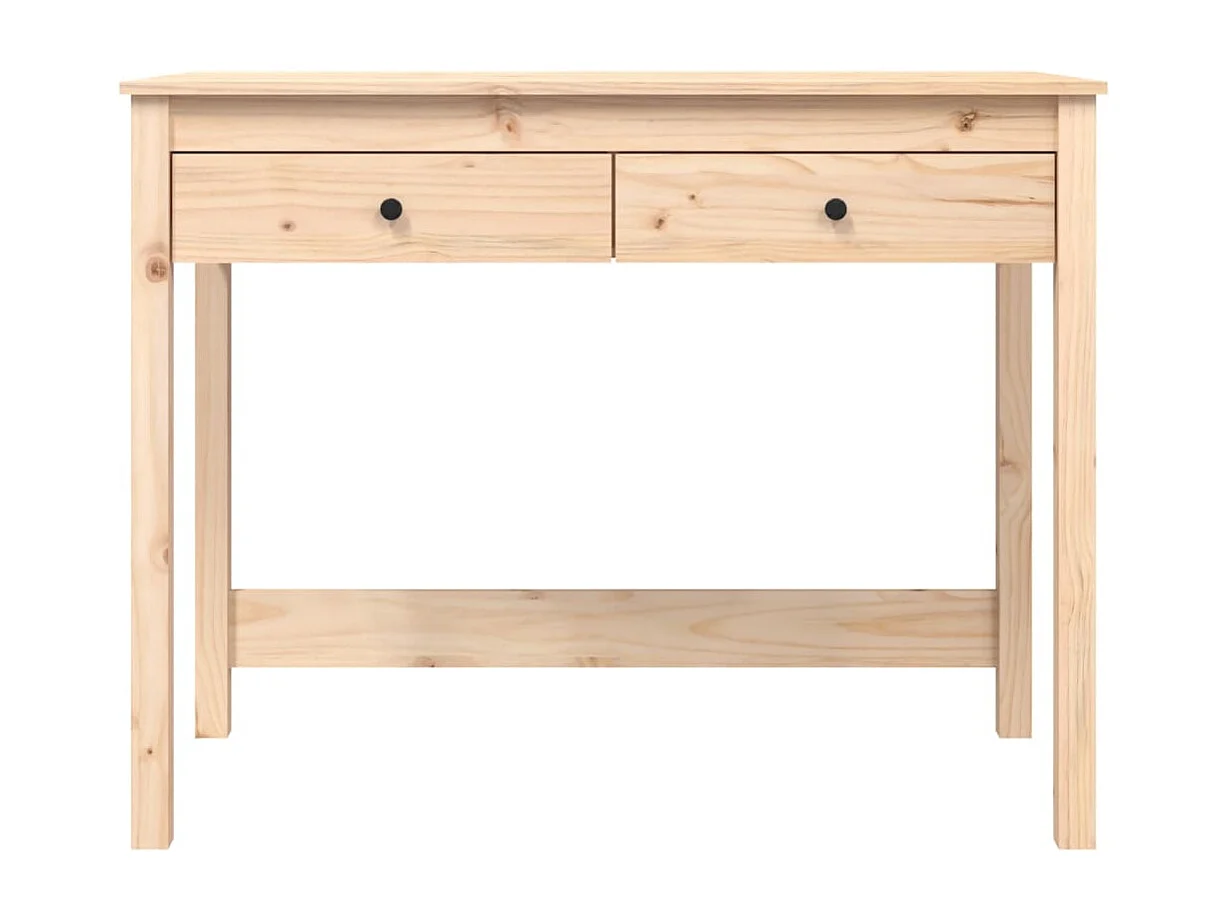 Scrivania con Cassetti 100x50x78 cm in Legno Massello di Pino