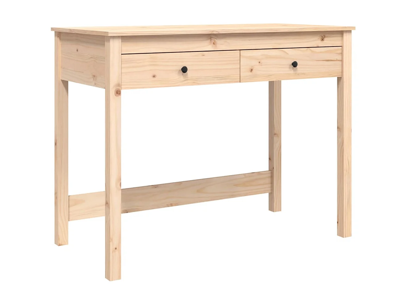 Scrivania con Cassetti 100x50x78 cm in Legno Massello di Pino