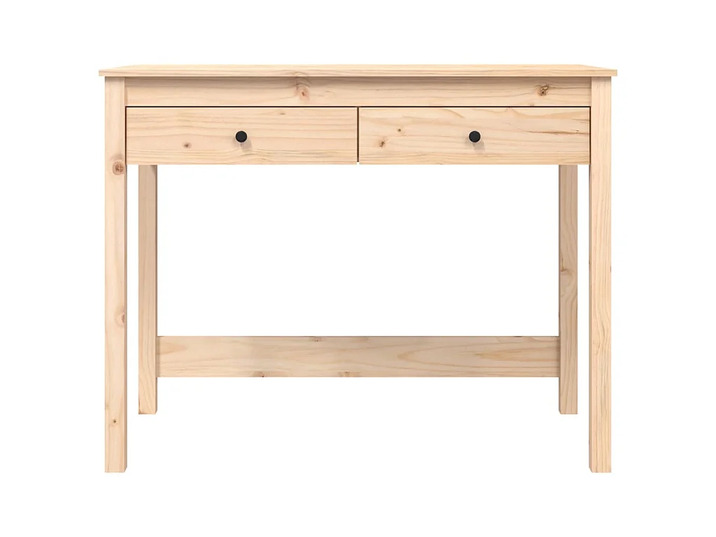 Scrivania con Cassetti 100x50x78 cm in Legno Massello di Pino