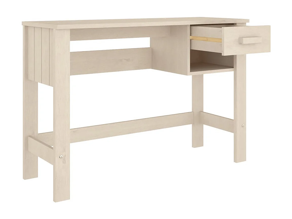 Scrivania HAMAR ambra 110x40x75 cm in Legno Massello di Pino