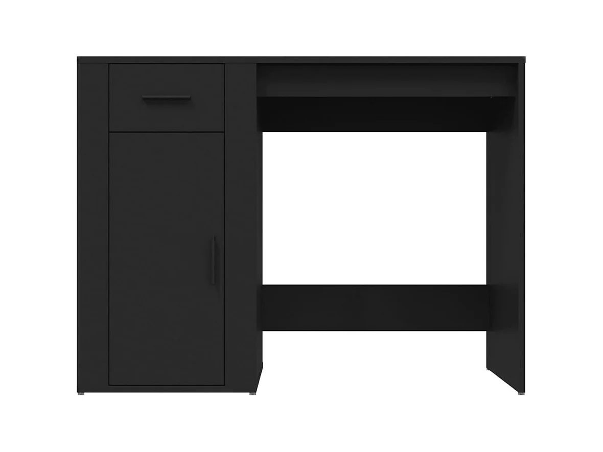 Bureau Noir 100x49x75 cm Bois d'ingénierie