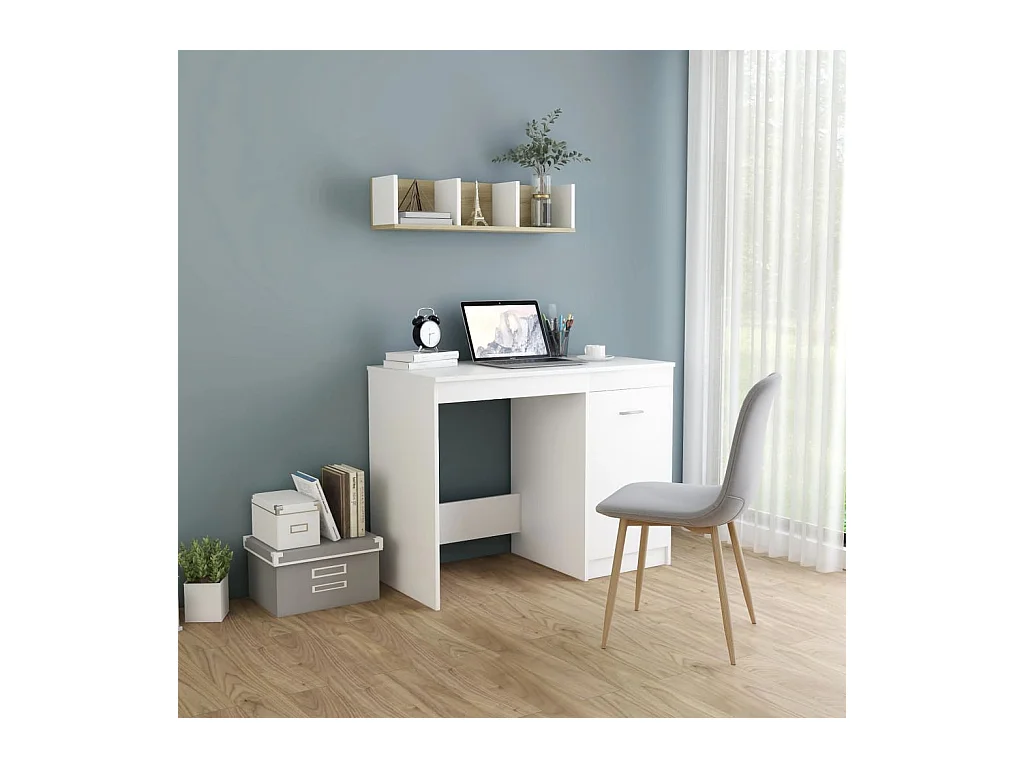 Bureau Blanc 100x50x76 cm Bois d'ingénierie