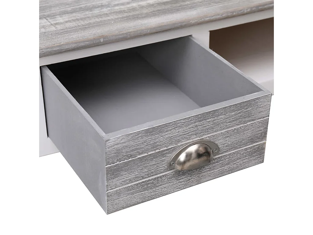 Schrijftafel 110x45x76 cm hout grijs