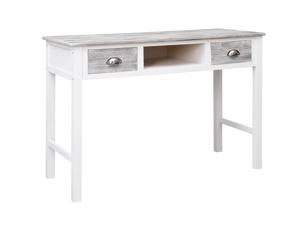 Bureau Gris 110x45x76 cm Bois