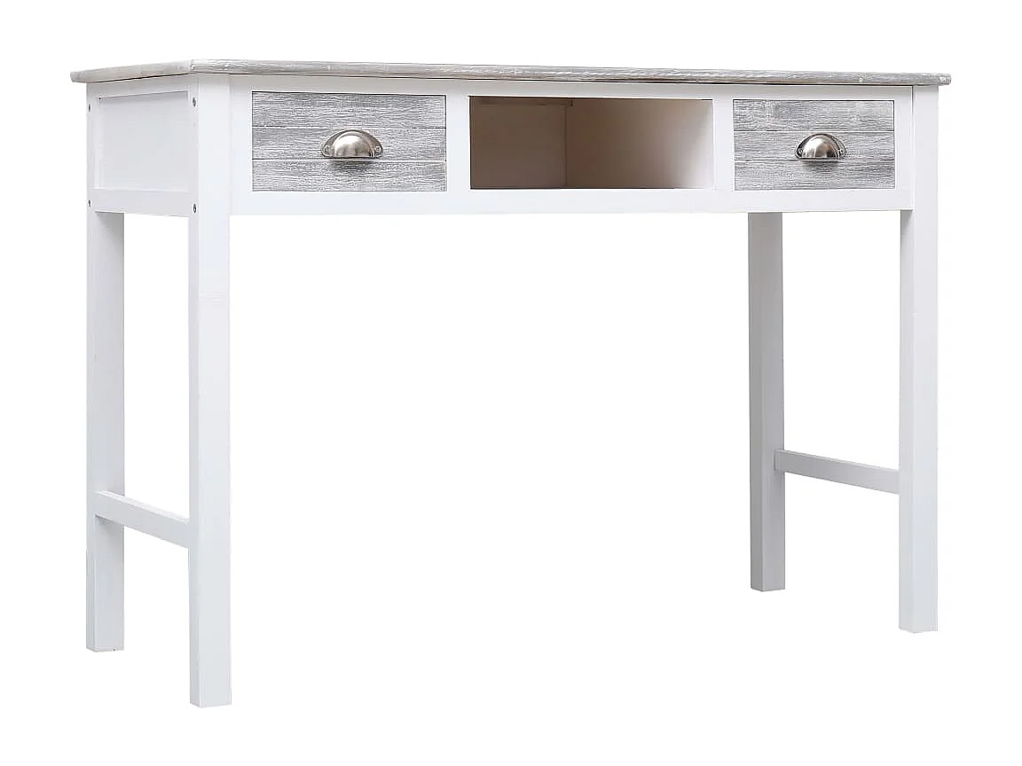 Bureau Gris 110x45x76 cm Bois