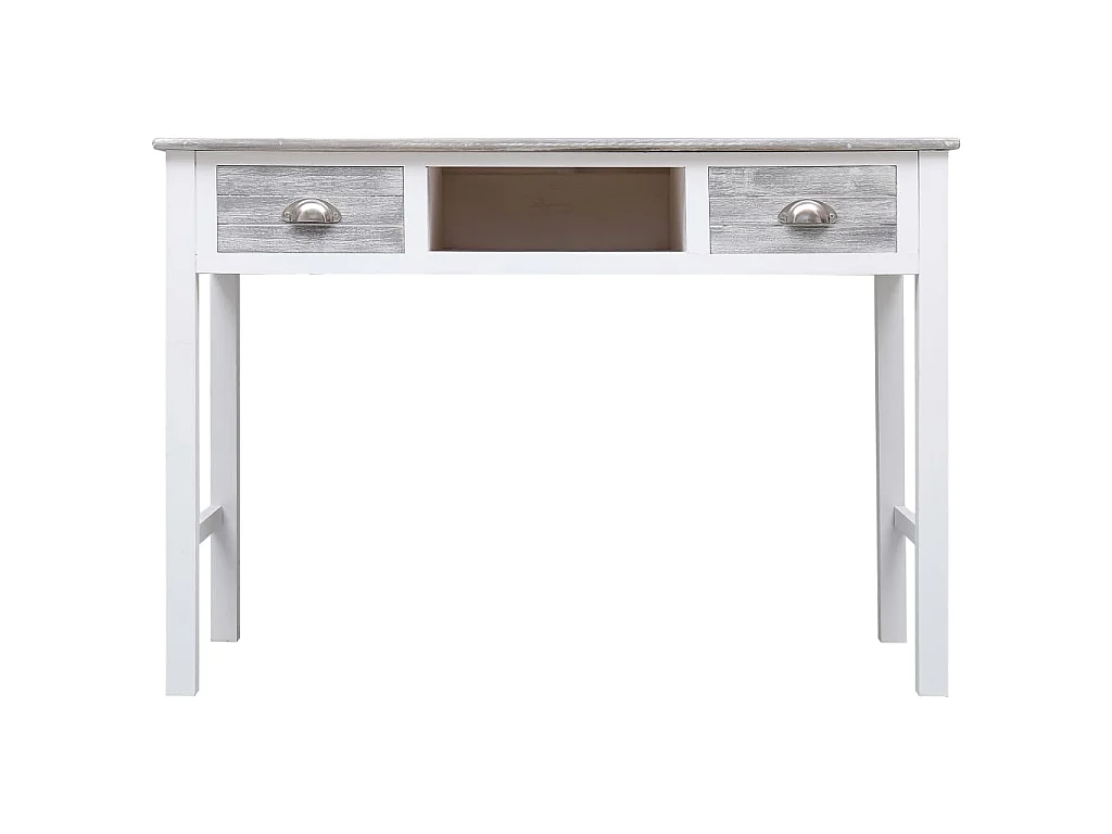 Bureau Gris 110x45x76 cm Bois