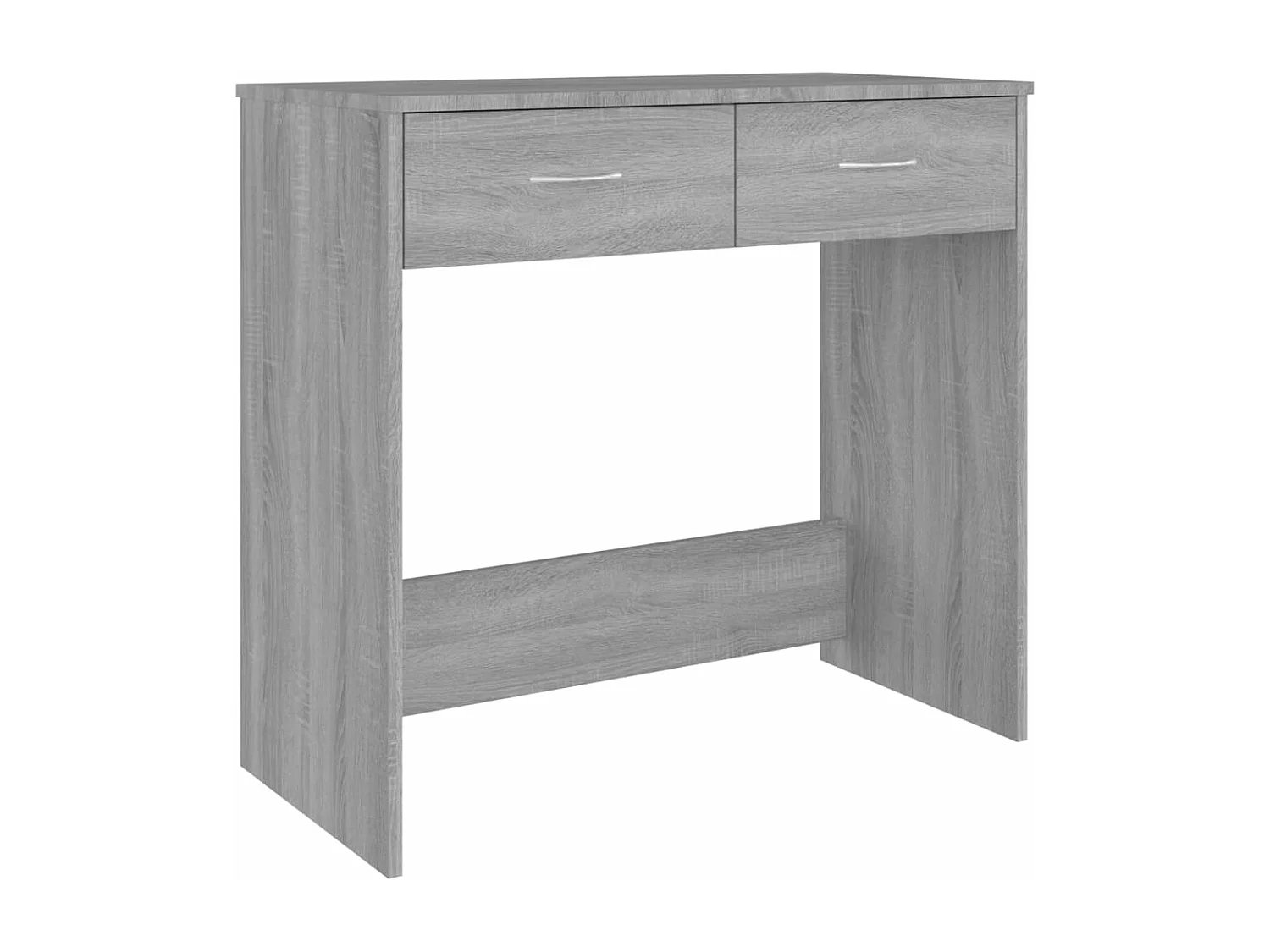 Bureau sonoma gris 80x40x75 cm bois d'ingénierie