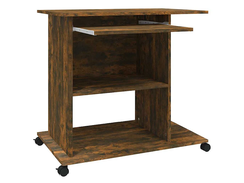 Schreibtisch Räuchereiche 80x50x75 cm Holzwerkstoff