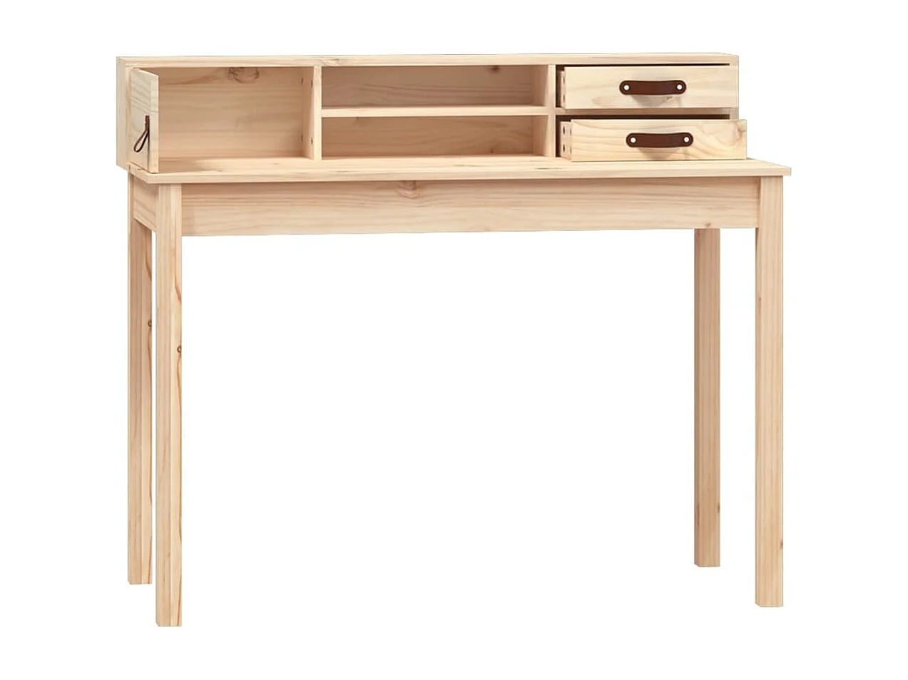 Scrivania 110x50x93 cm in Legno Massello di Pino