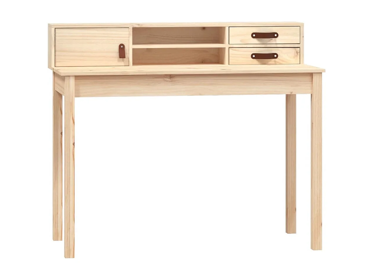 Scrivania 110x50x93 cm in Legno Massello di Pino