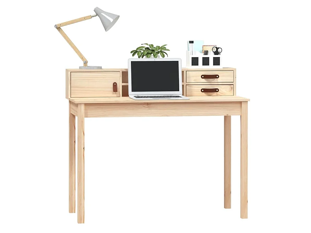 Bureau 110x50x93 cm Bois massif Pin