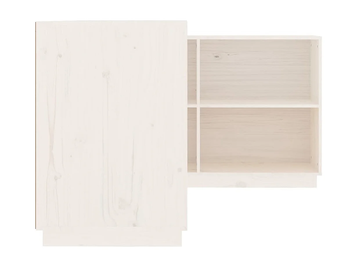 Escritorio de madera maciza de pino blanco 110x50x75 cm