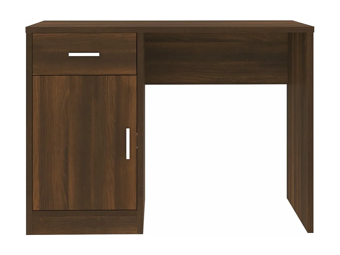 Bureau avec tiroir et armoire Chêne marron 100x40x73 cm