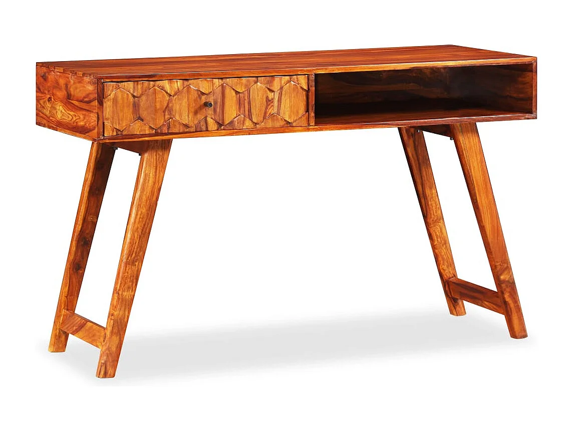 Scrittoio in Legno Massello di Acacia 118x50x76 cm