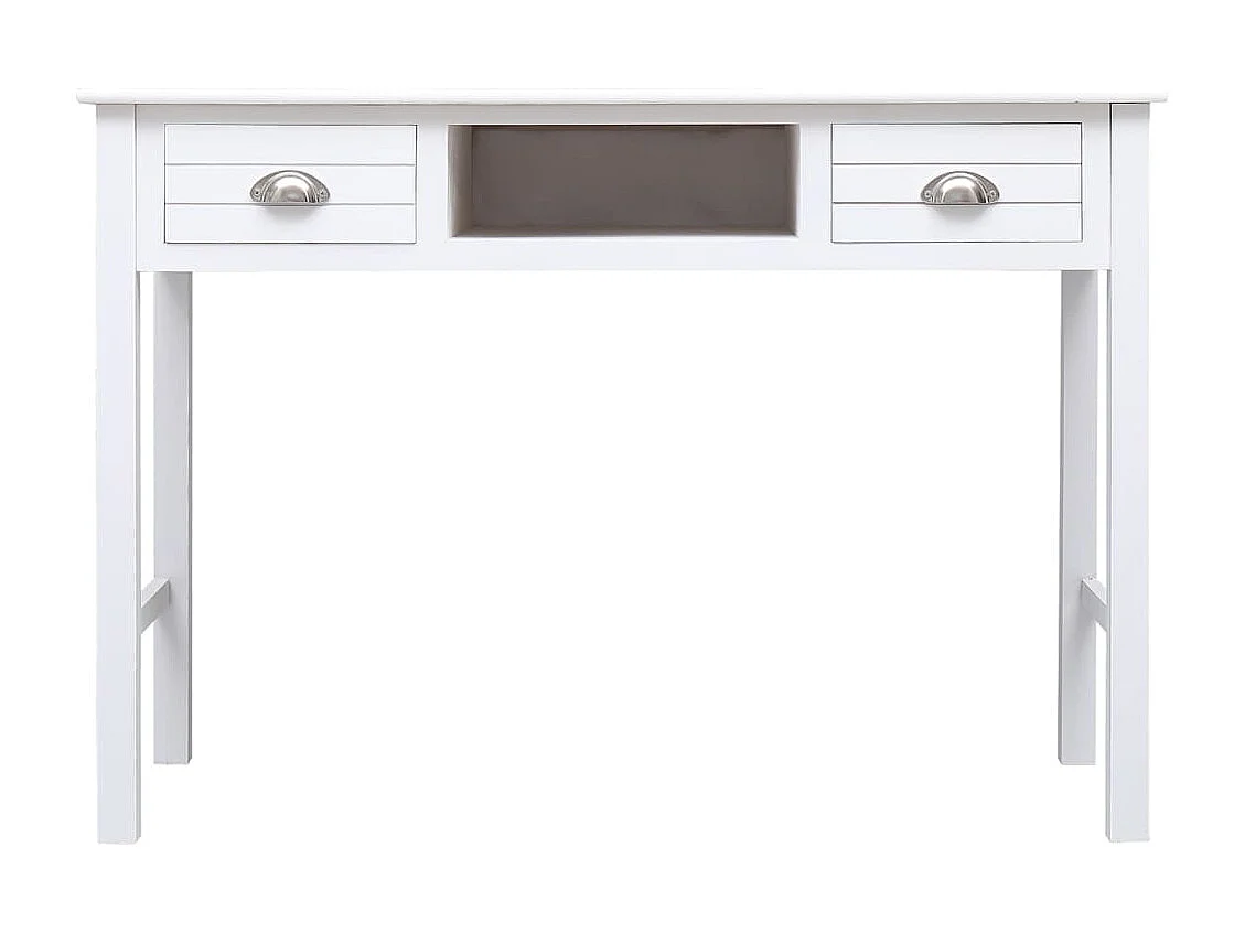 Buffet Blanc 108x45x76 cm Bois de Paulownia massif