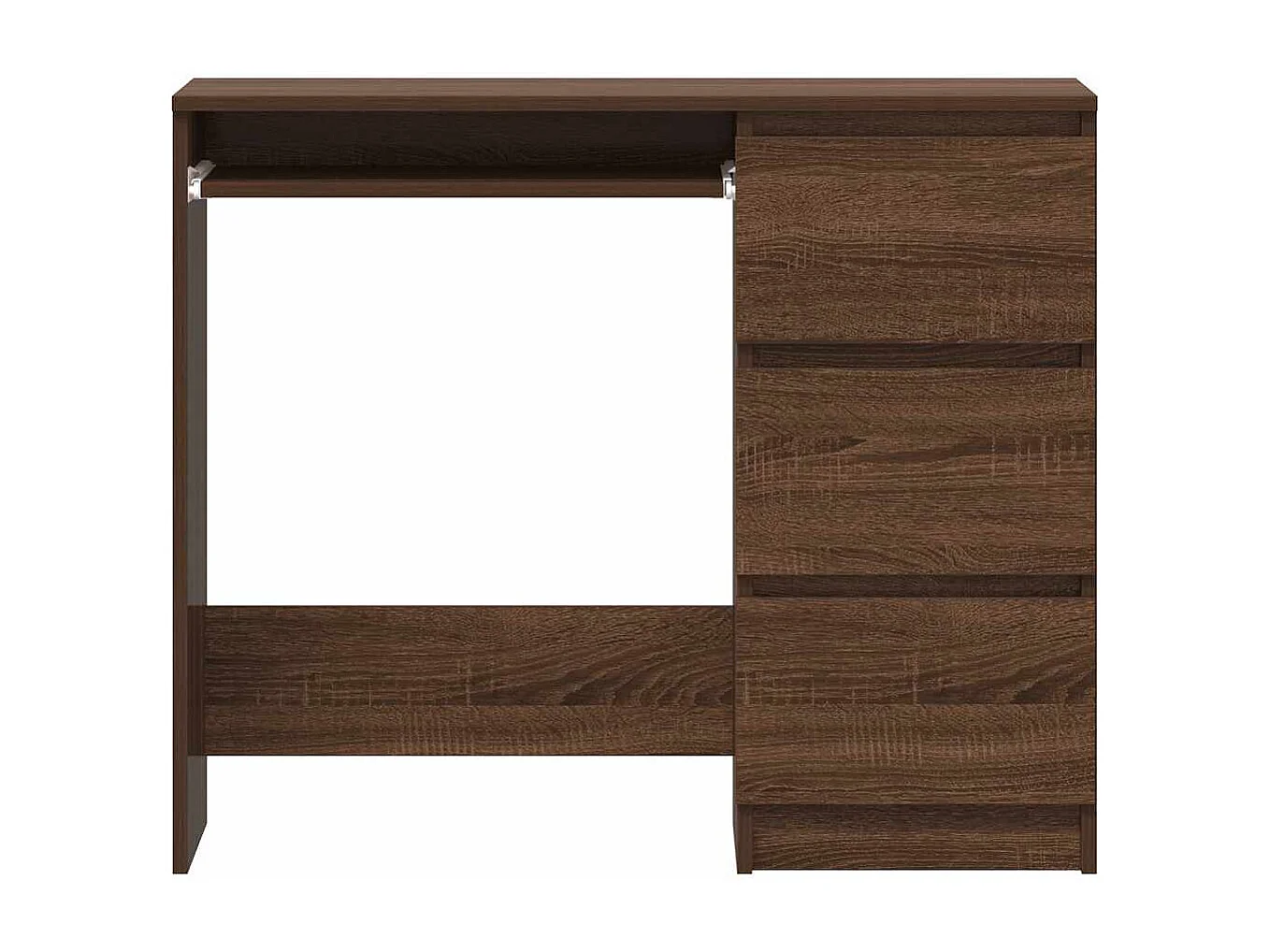 Bureau Chêne marron 90x45x76 cm Bois d'ingénierie