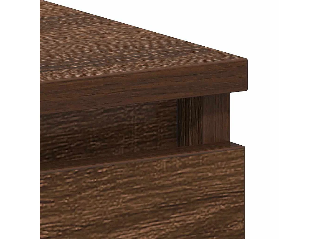 Bureau Chêne marron 90x45x76 cm Bois d'ingénierie