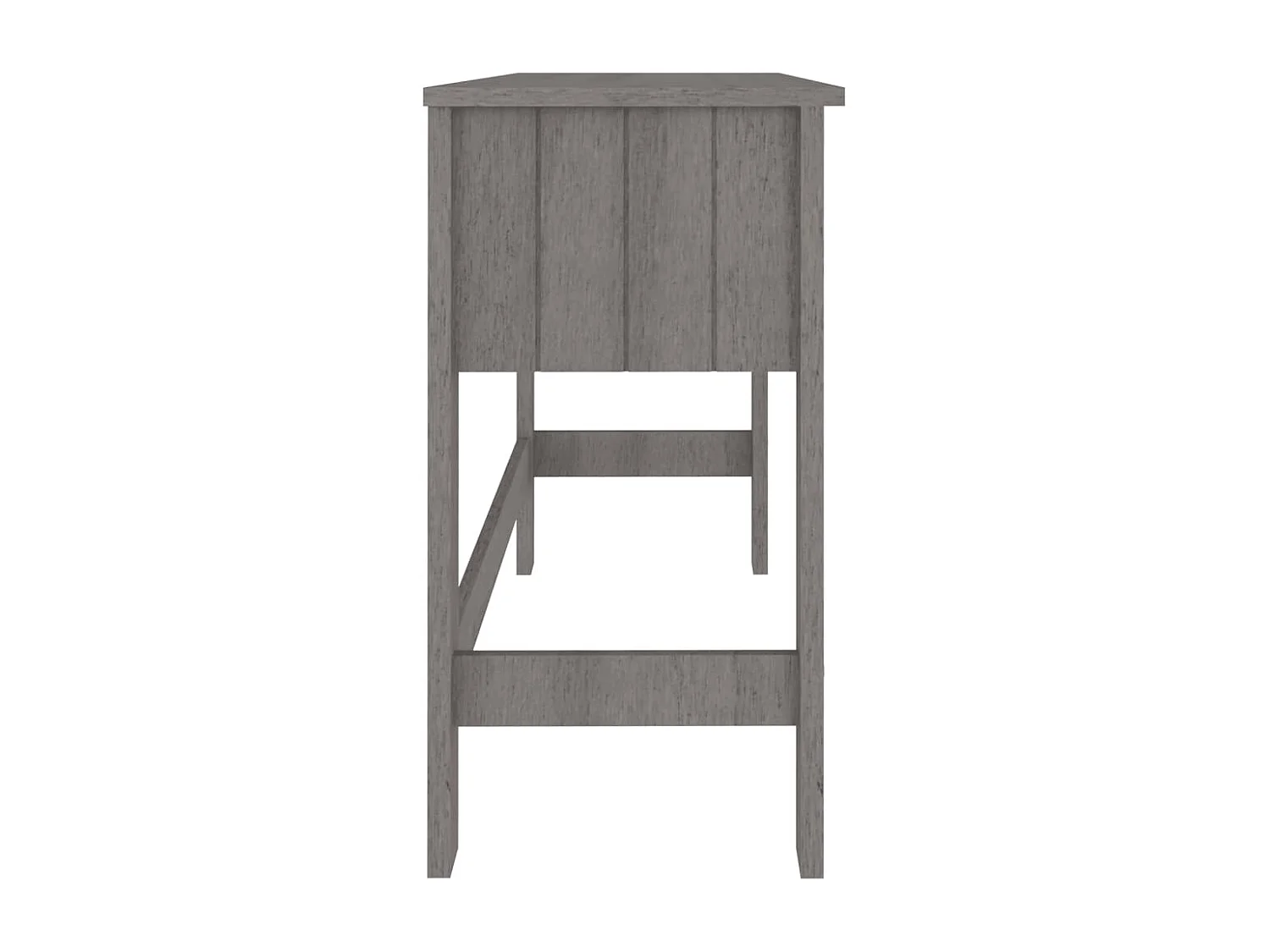 Escritorio HAMAR madera maciza de pino gris claro 110x40x75 cm