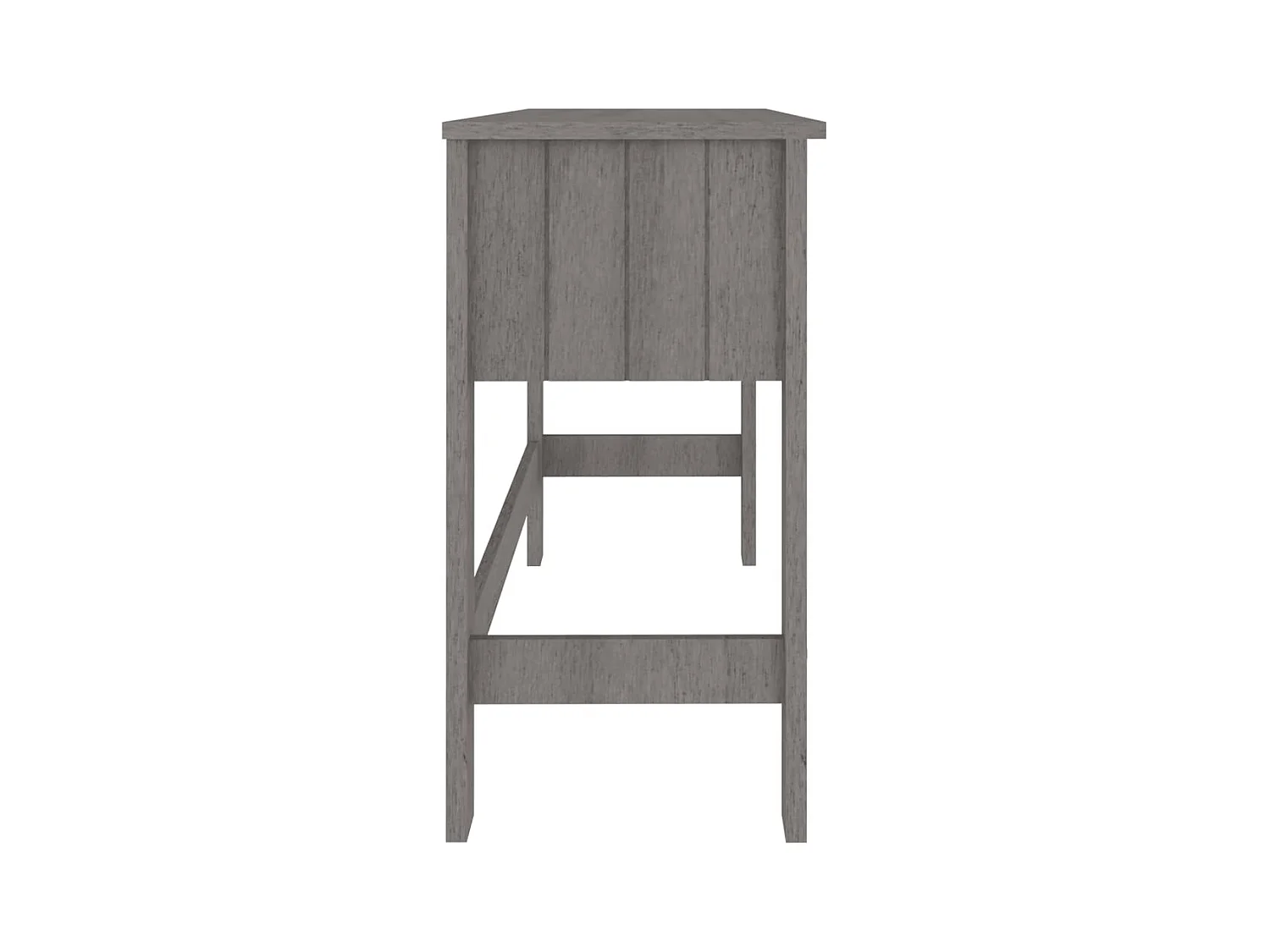 Bureau HAMAR 110x40x75 cm massief grenenhout lichtgrijs