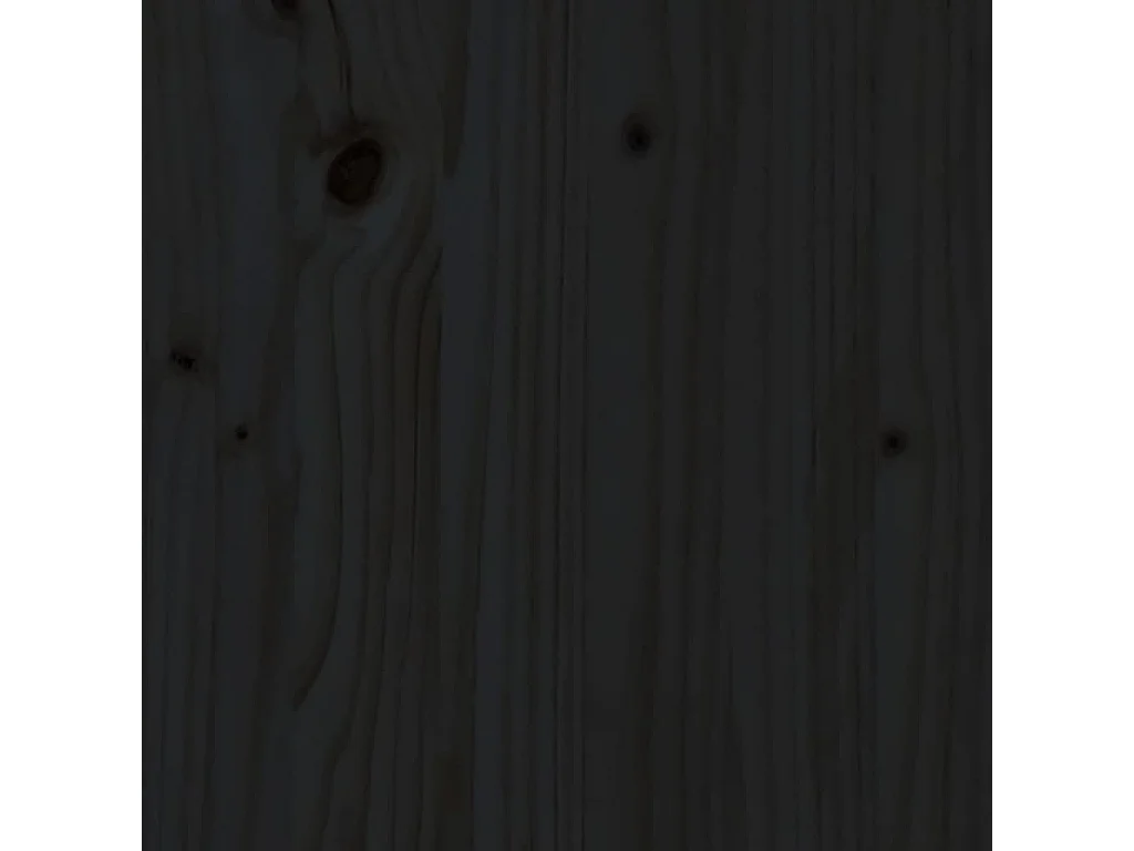 Bureau Noir 110x50x75 cm Bois massif de pin