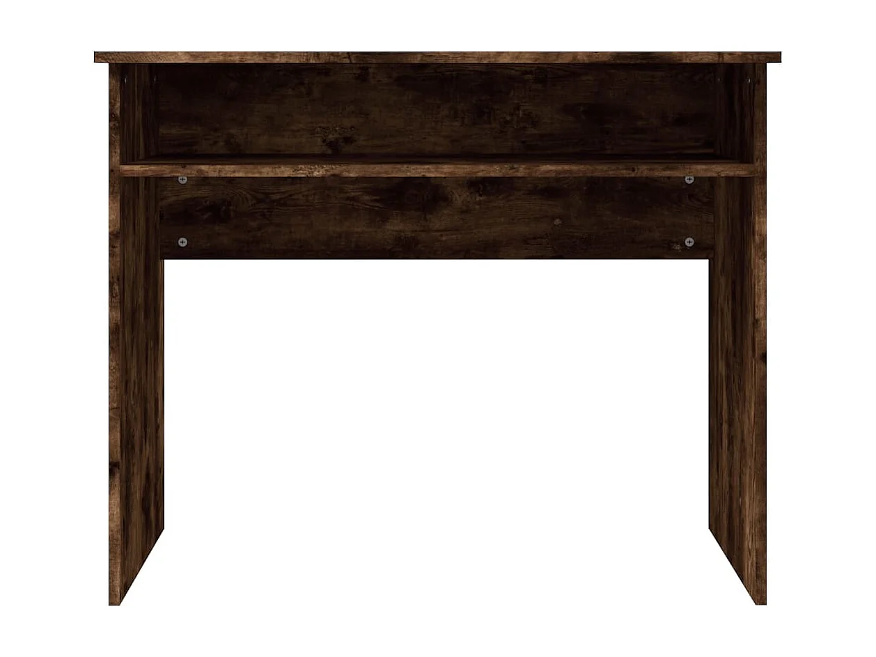 Scrivania Rovere Fumo 90x50x74 cm in Legno Multistrato