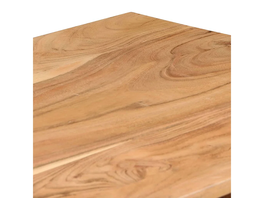 Secretária em madeira de acácia maciça 118x45x76 cm