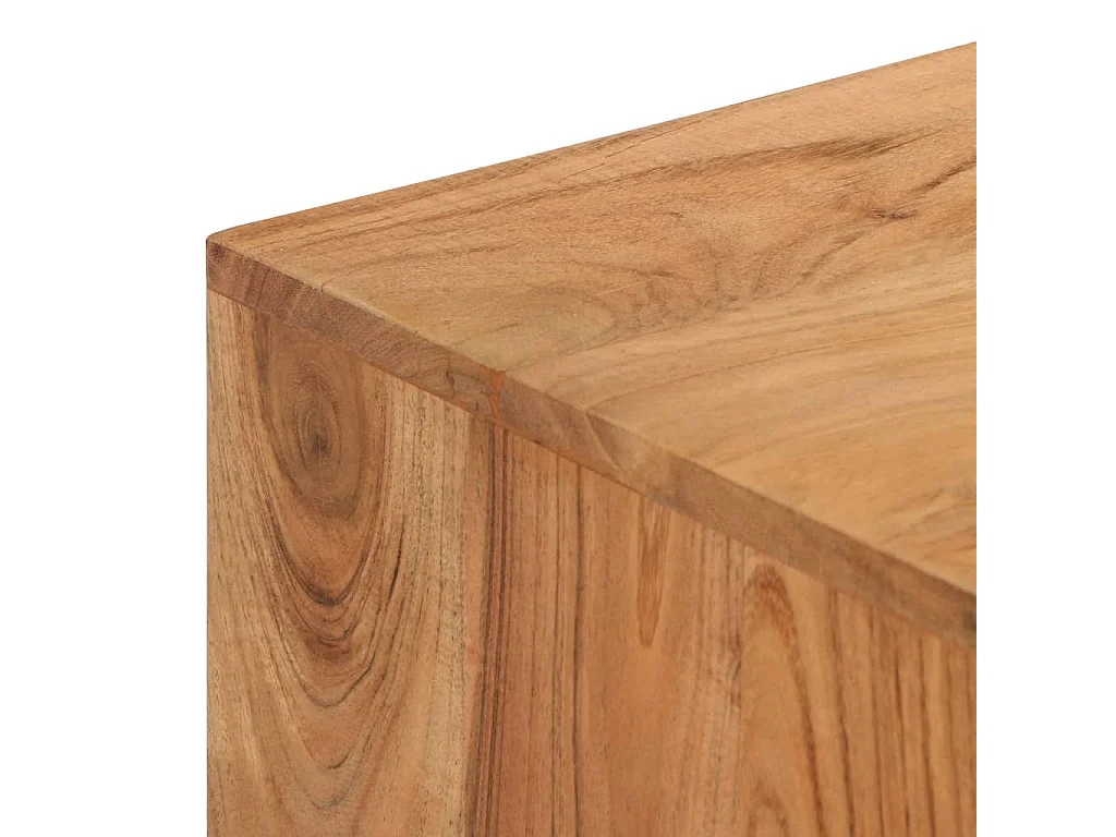 Secretária em madeira de acácia maciça 118x45x76 cm