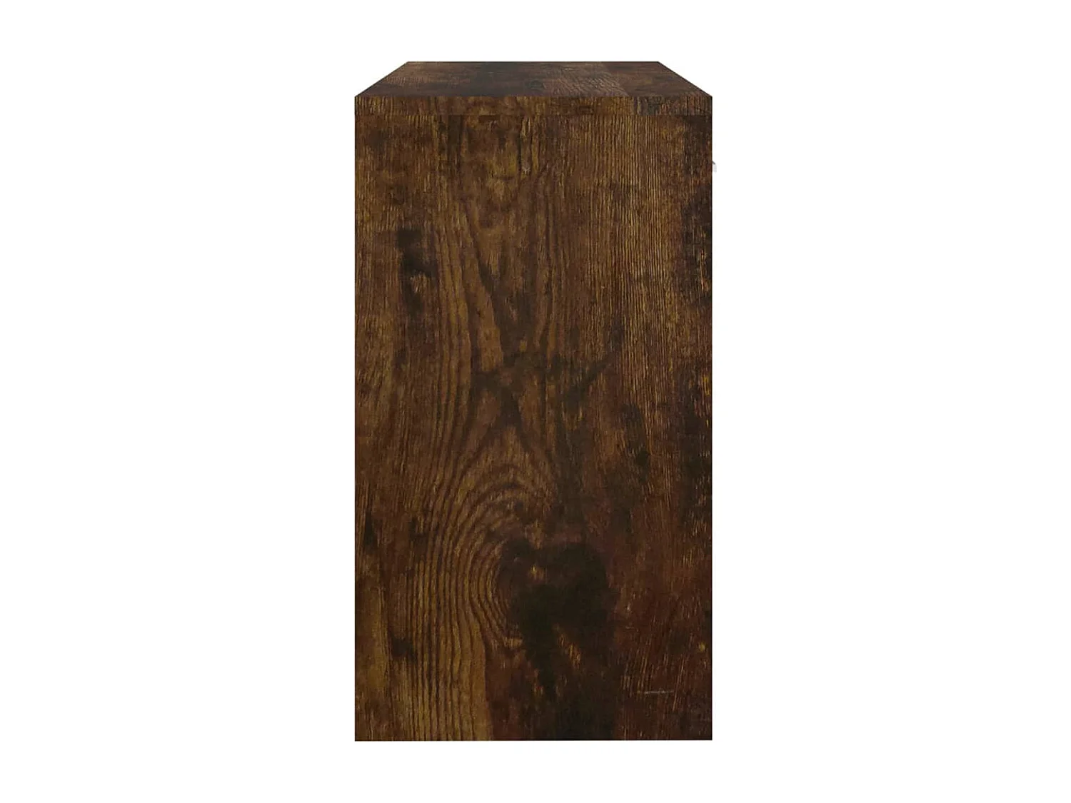 Bureau avec tiroir et armoire Chêne fumé 100x40x73 cm