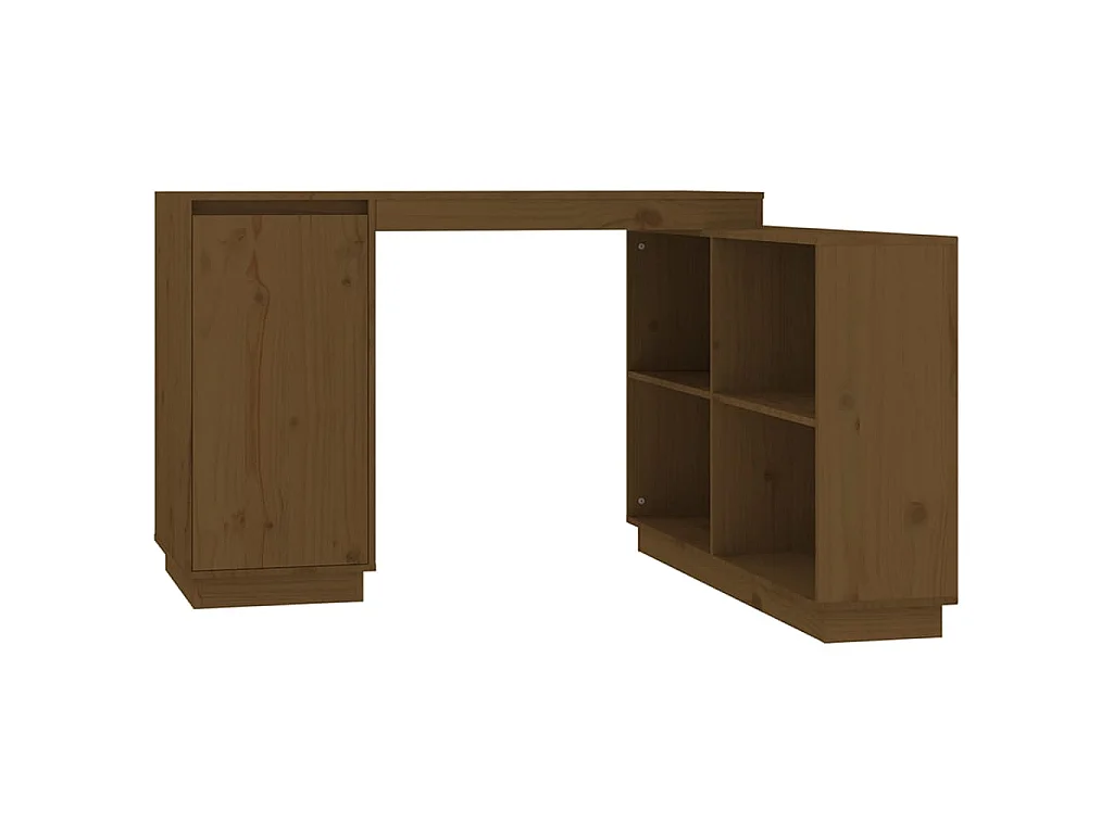 Bureau 110x50x75 cm massief grenenhout honingbruin