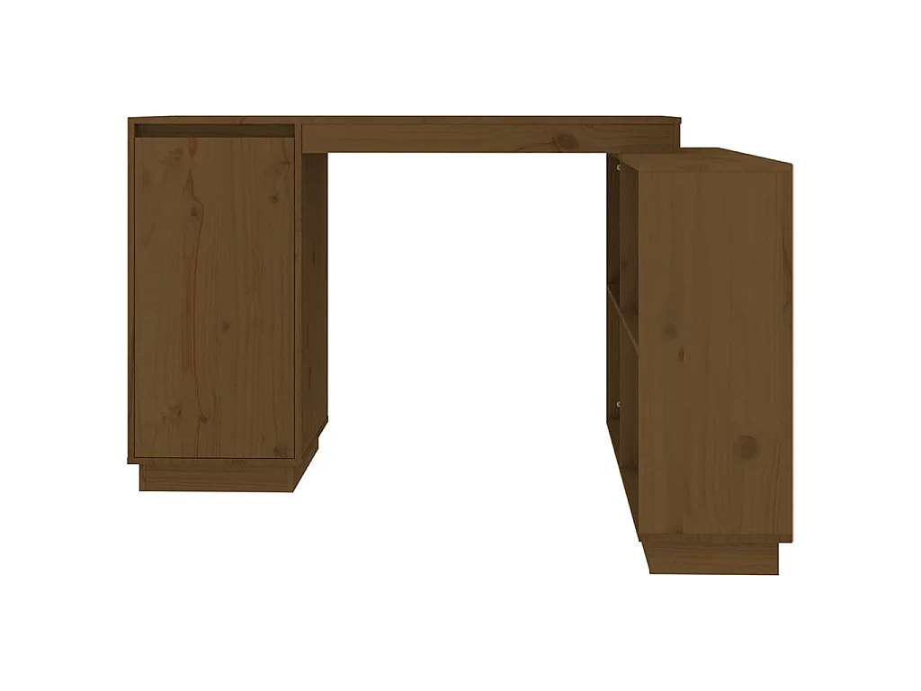 Bureau 110x50x75 cm massief grenenhout honingbruin