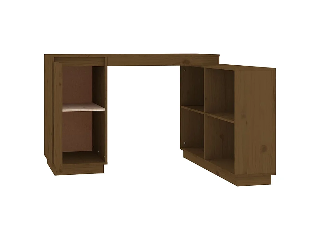 Bureau 110x50x75 cm massief grenenhout honingbruin