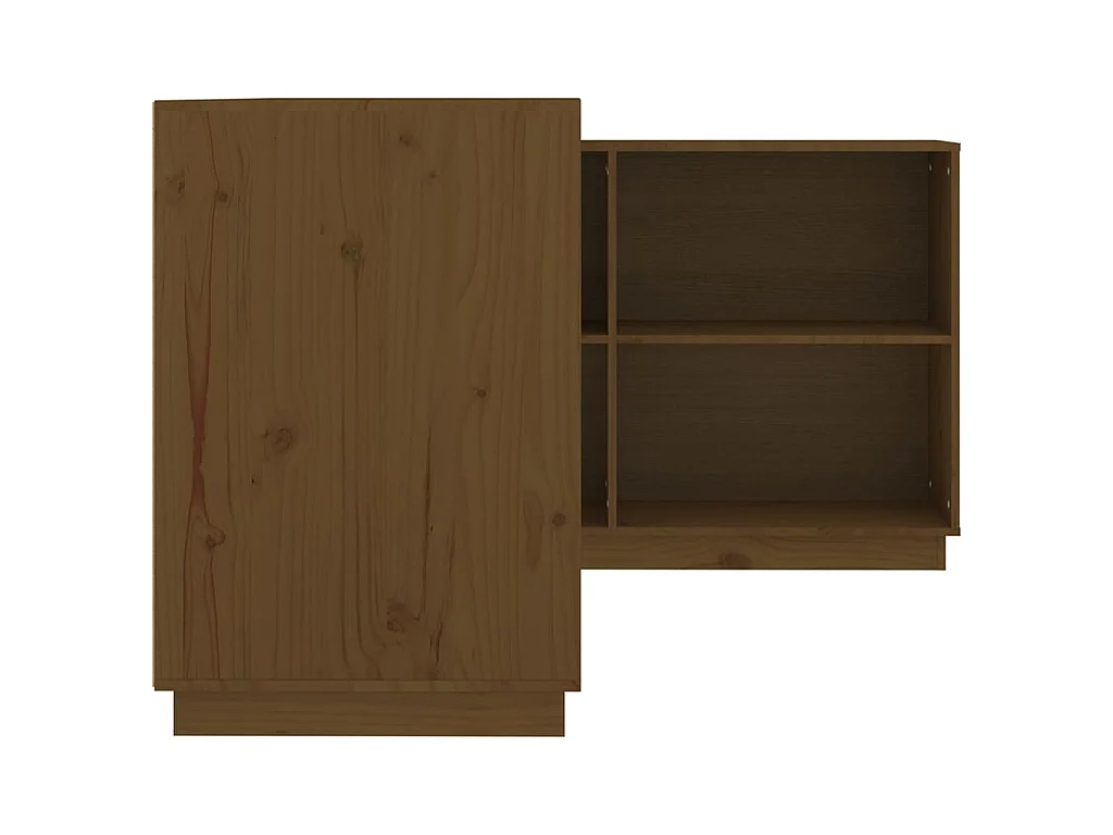 Bureau 110x50x75 cm massief grenenhout honingbruin
