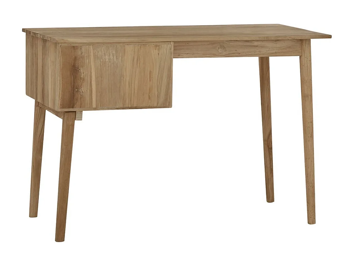 Secretária com 2 gavetas 110x52x75 cm madeira de teca maciça