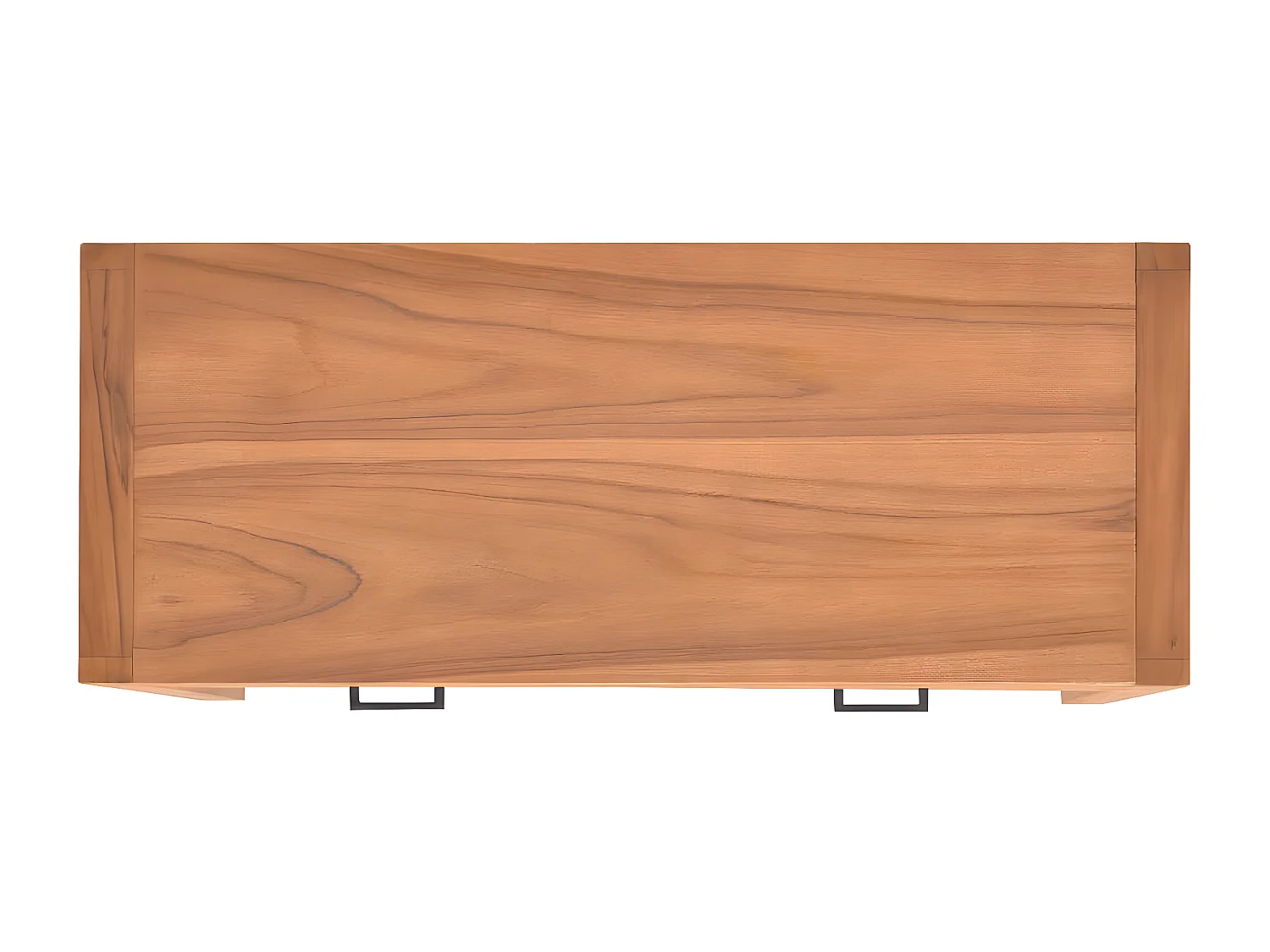 Scrivania con 2 Cassetti 100x40x75 cm in Legno di Teak