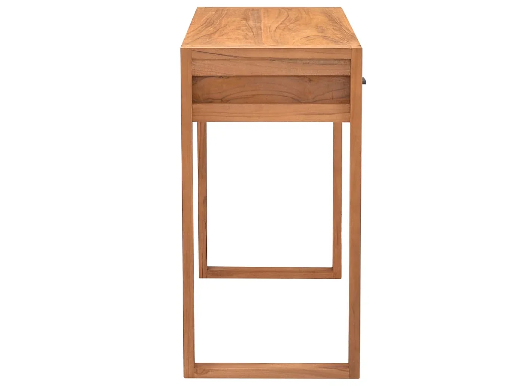 Schreibtisch mit 2 Schubladen 100x40x75 cm Teakholz