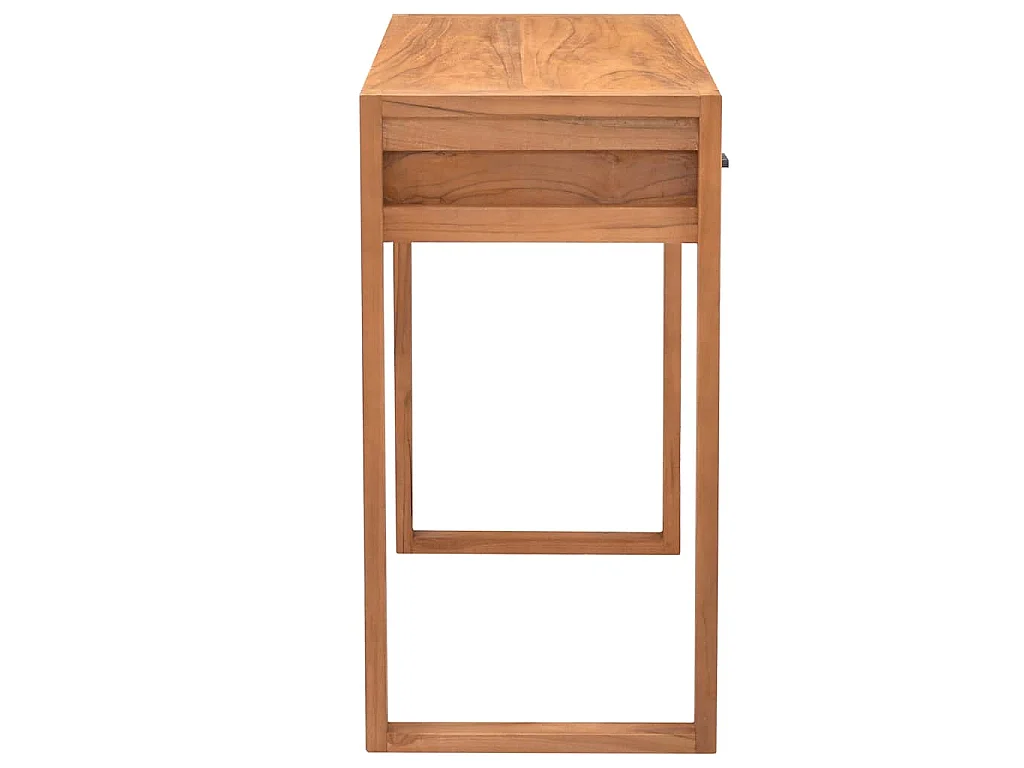 Bureau met 2 lades 100x40x75 cm teakhout