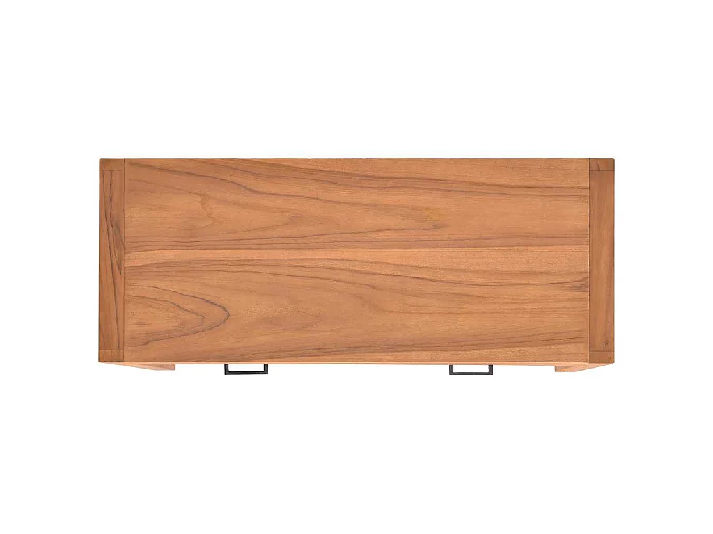 Bureau met 2 lades 100x40x75 cm teakhout