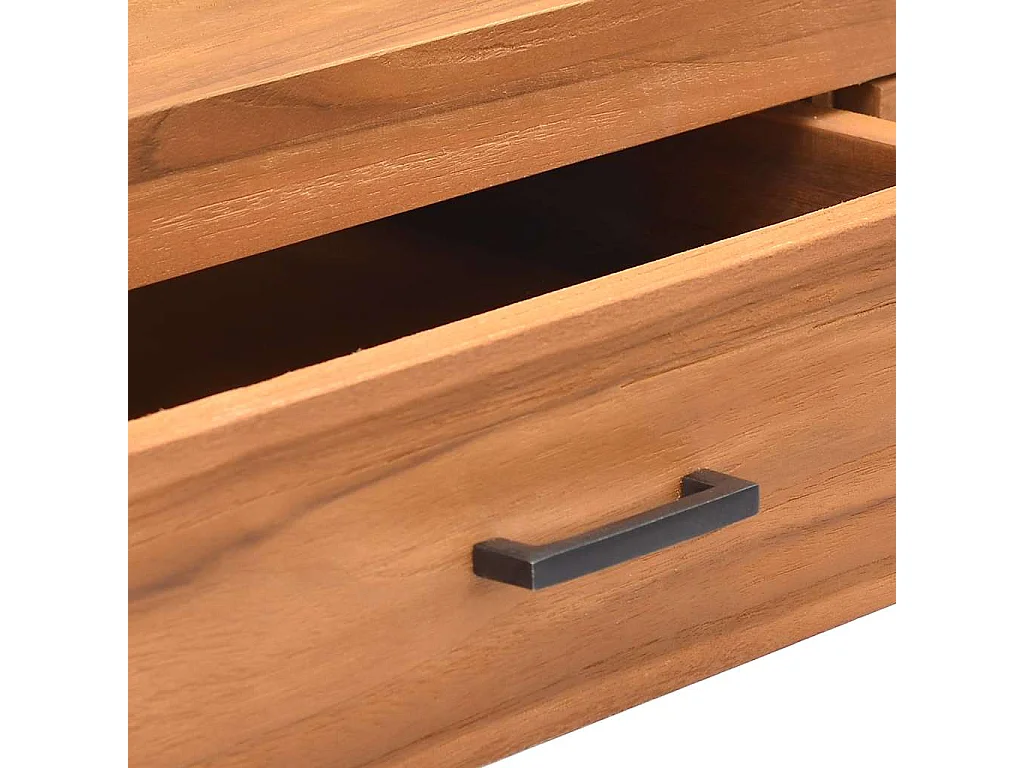 Bureau met 2 lades 100x40x75 cm teakhout