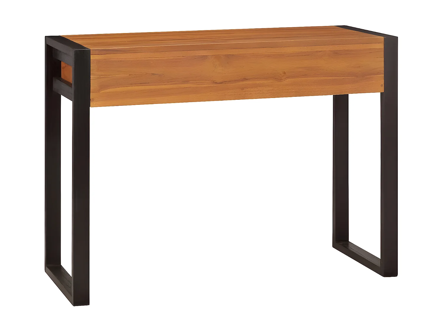 Scrivania con 2 Cassetti 100x40x75 cm in Legno di Teak
