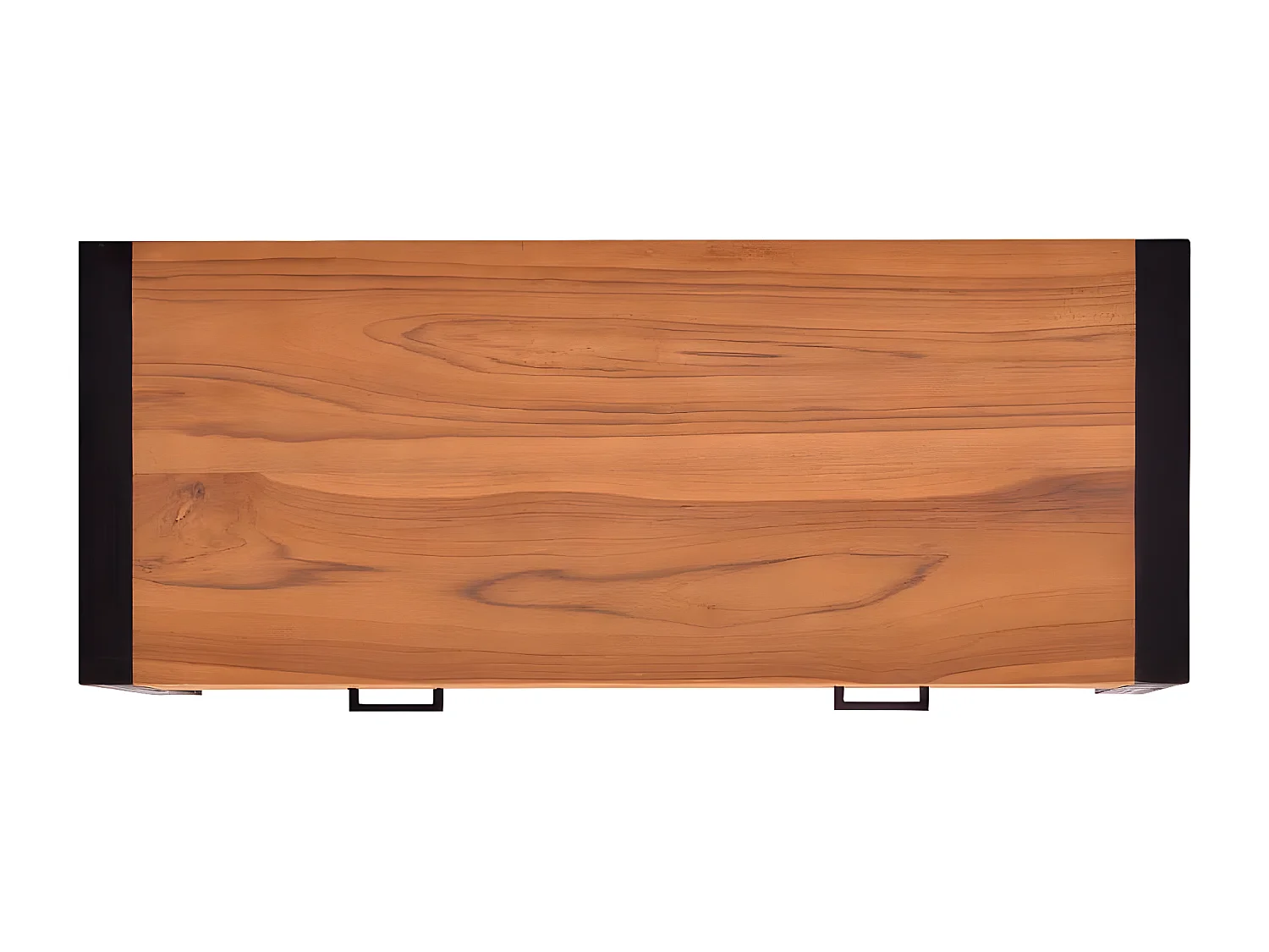 Scrivania con 2 Cassetti 100x40x75 cm in Legno di Teak