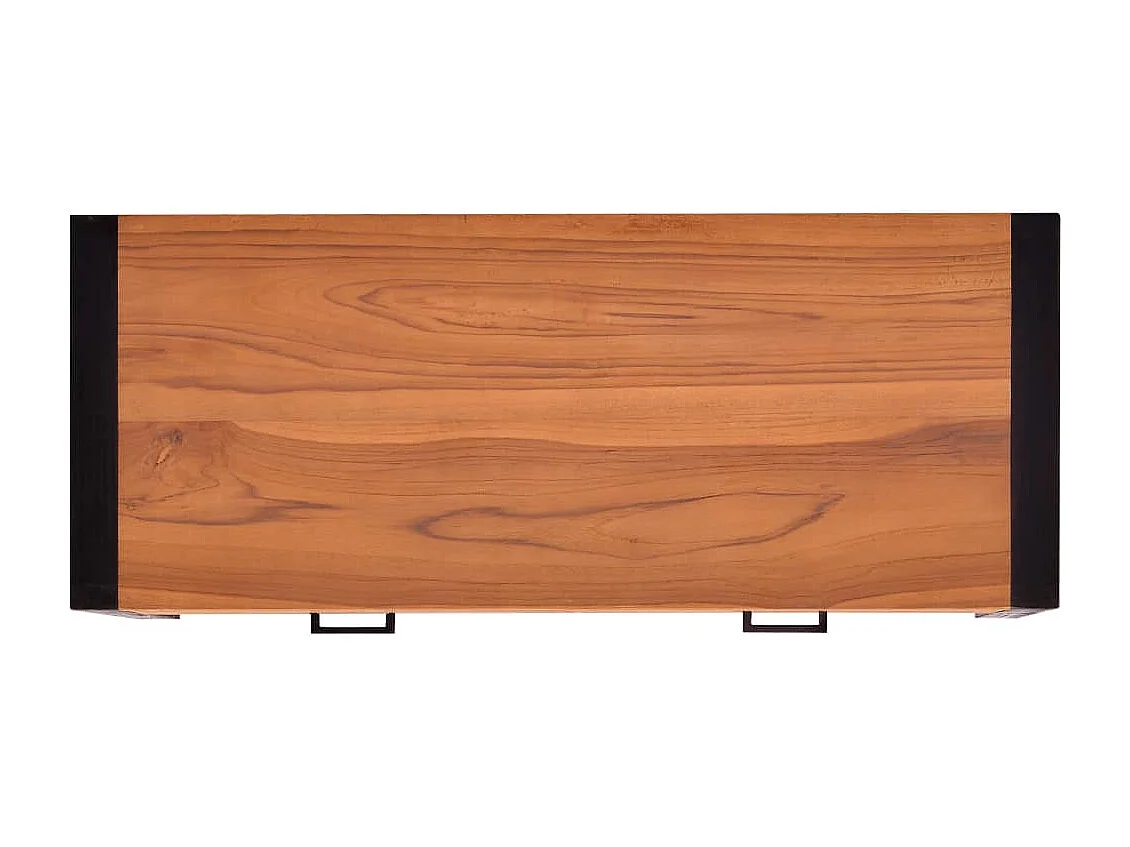 Schreibtisch mit 2 Schubladen 100x40x75 cm Teakholz